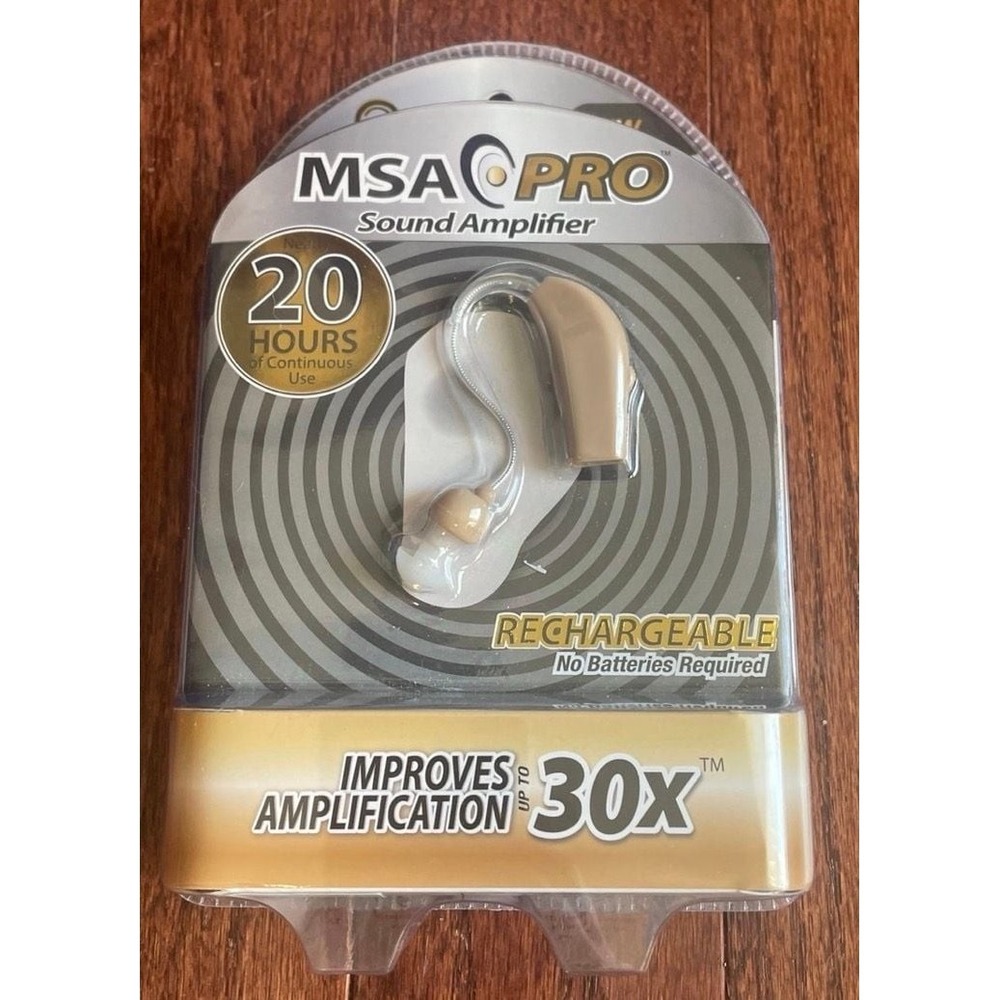 MSA PRO Rechargeable Sound Amplifier with Charging Cradle‎ - 30X Amplification